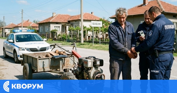 Пиян и без книжка: 60-годишен управлявал мотофреза в Бабук