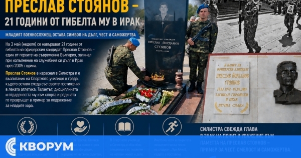 Силистра почита паметта на Преслав Стоянов – 21 години от гибелта му в Ирак