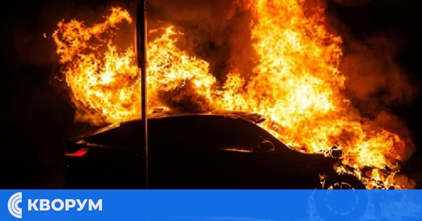 BMW изгоря при пожар край Силистра