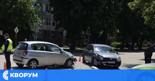 Катастрофа пред сградата на полицията в Силистра