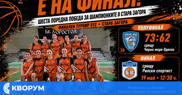 БК "Доростол" е на финал след шеста поредна победа на Републиканските финали U12