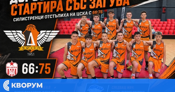 "Доростол" започна със загуба финалния турнир при юношите до 15 години