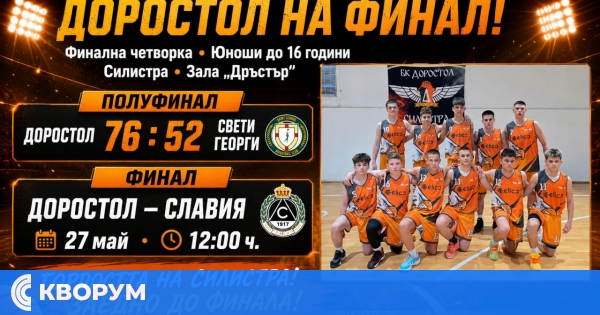 Доростол се класира за финала на Финалната четворка U16 след категорична победа в Силистра