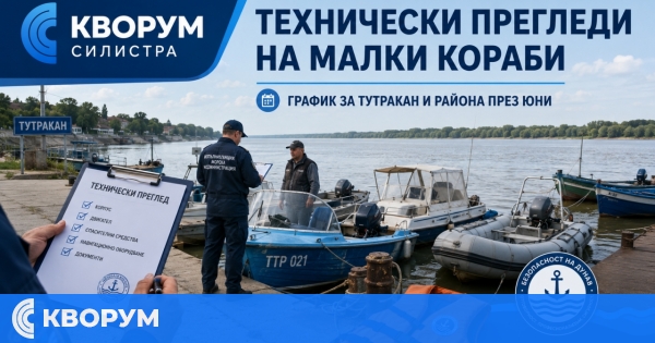 Започват ежегодните технически прегледи на малките плавателни съдове по Дунав