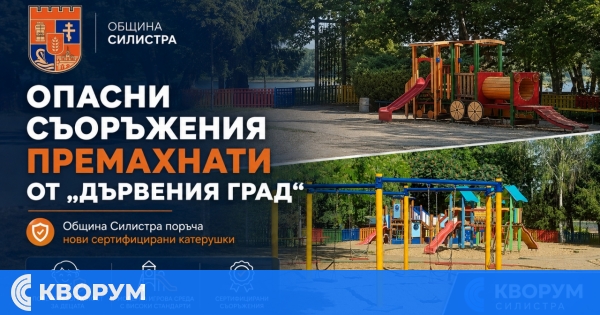 Опасни съоръжения за игра бяха демонтирани от "Дървения град" в Дунавския парк