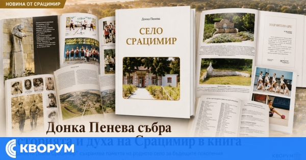 Донка Пенева създаде книга, посветена на село Срацимир
