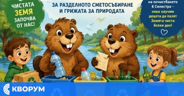 Образователният спектакъл "Добрите бобри" гостува днес в ДКТ – Силистра
