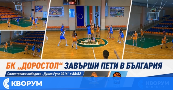 БК "Доростол" – Силистра завърши на пето място в България след победа над "Дунав Русе 2016"