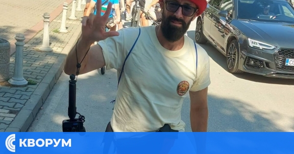 Мартин Гергов потегли от Силистра, съпроводен от младите колоездачи на спортното училище
