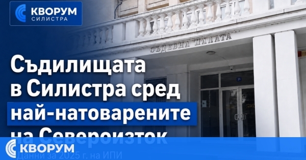 Колко дела месечно разглеждат съдиите в Силистра
