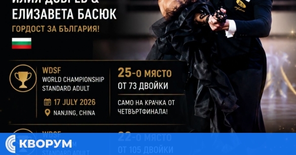 България сред най-добрите в света: Илия Добрев от Силистра с четвъртфинал на WDSF GrandSlam в Китай