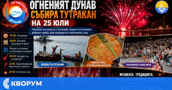 Празникът на реката в Тутракан събира водни състезания, рибни специалитети и рок концерти
