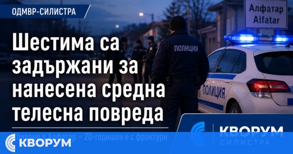 Шестима задържани след сбиване в Алфатар