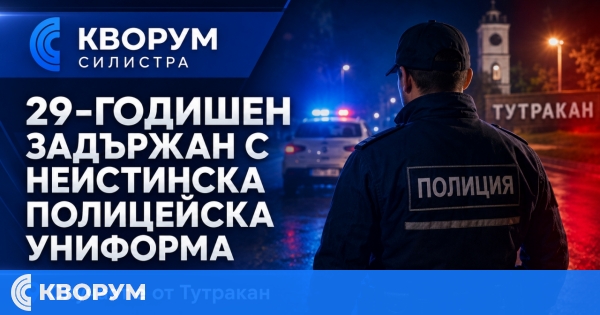 29-годишен се правил на полицай в Тутракан