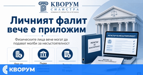 Личният фалит вече е приложим: гражданите могат да подават молби за несъстоятелност