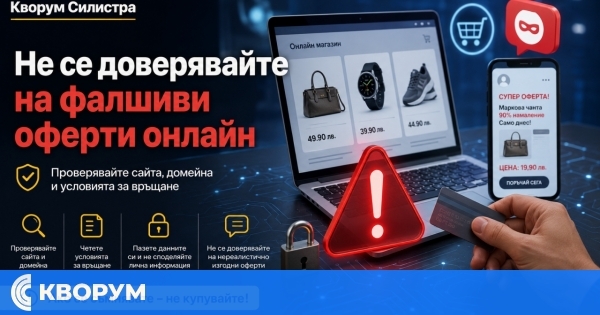 Експерти предупреждават за фалшиви оферти и сайтове при онлайн пазаруване