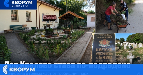 Кметското наместничество в Поп Кралево придобива по-добър вид, почистена е голяма част от гробищния парк