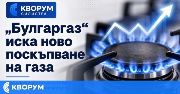 "Булгаргаз" предлага близо 5% по-висока цена на газа за септември