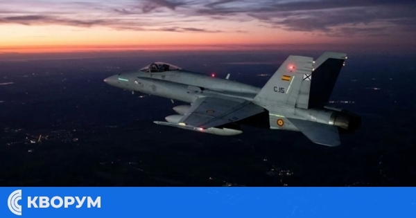 Испански F-18 свали предполагаем руски дрон над Румъния, на около 180 км от Силистра