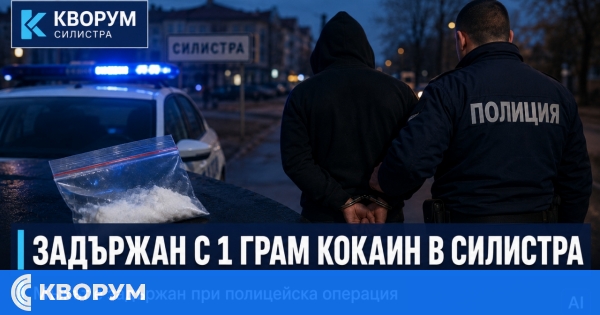 22-годишен е задържан с 1 грам кокаин в Силистра