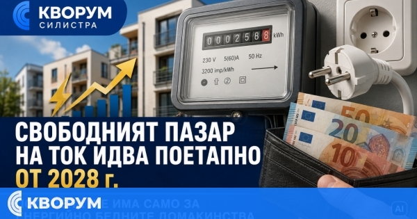 Домакинствата ще излизат поетапно на свободния пазар на ток от 2028 г.