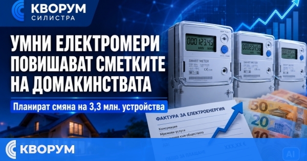 Над 3,3 млн. електромера ще бъдат сменени с "умни" устройства, разходите ще влязат в сметките за ток