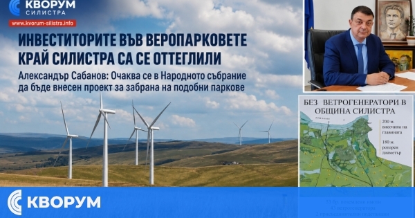 Александър Сабанов: Инвеститорите във ветропарковете край Силистра са се оттеглили