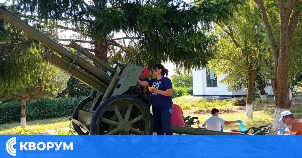 Военно окръжие – Силистра обнови оръдията на мемориала "Военно гробище – 1916" в Тутракан