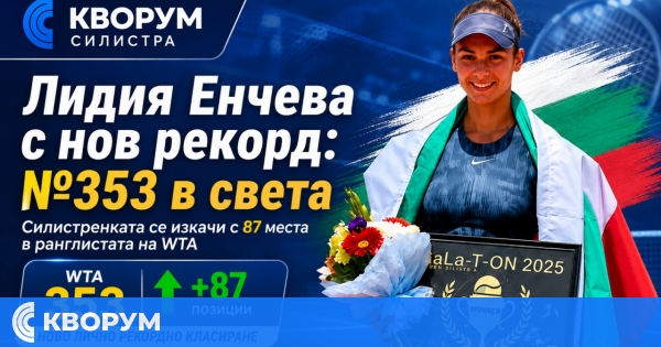 Лидия Енчева от Силистра с ново рекордно класиране – вече е №353 в света