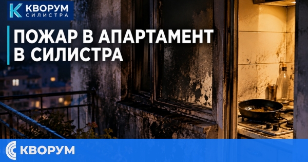 Забравен тиган върху котлона предизвика пожар в апартамент в Силистра