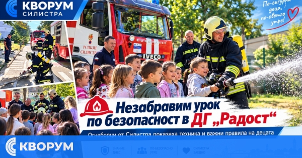 Незабравим урок по безопасност за децата от ДГ "Радост" в Силистра