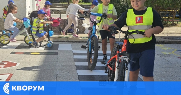 Децата от ДГ "Мир" в Айдемир учиха правилата за безопасност на пътя