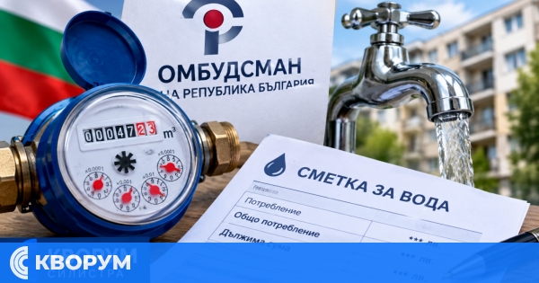 Омбудсманът алармира за некоректни сметки за вода и настоява за промени в правилата