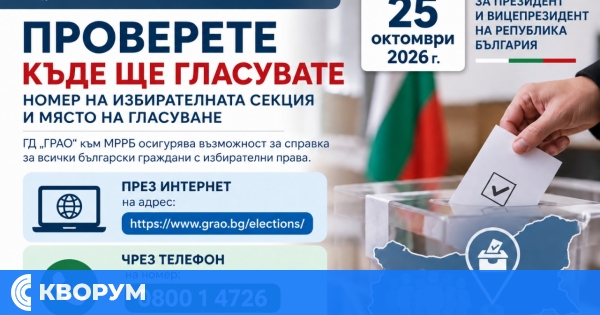 РИК – Силистра: Избирателите вече могат да проверят къде ще гласуват на 25 октомври