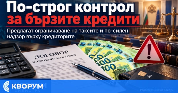 Нови правила за бързите кредити: Без скрити такси и нощни заеми