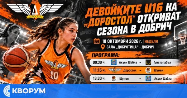 Девойките U16 на "Доростол" откриват сезона с два мача в Добрич