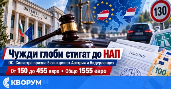 Пет глоби от Австрия и Нидерландия стигнаха до НАП в Силистра