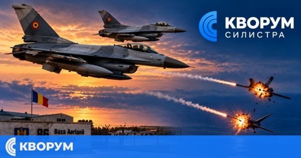 Два румънски F-16 от базата край Силистра свалиха два дрона над Черно море