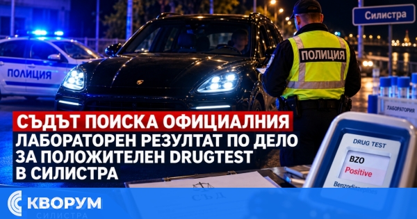 Съдът поиска официалния лабораторен резултат по дело за положителен DrugTest в Силистра