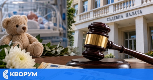 Съдът в Силистра присъди общо 96 000 евро на родители след смъртта на новороденото им дете
