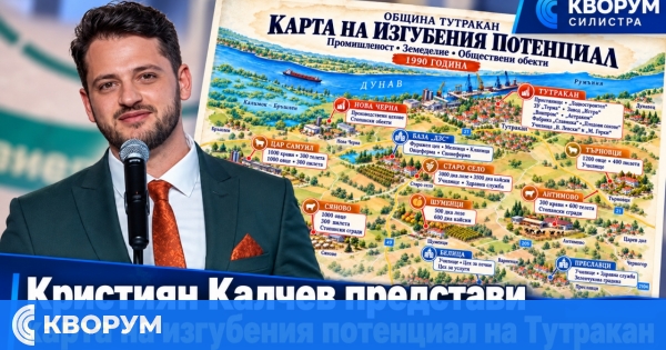 Кристиян Калчев представи карта на изгубения икономически потенциал на Тутракан