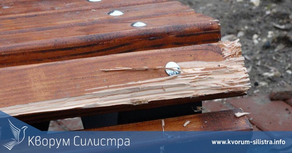 Установени са щети от домашно куче върху новите пейки в обновения Дунавски парк