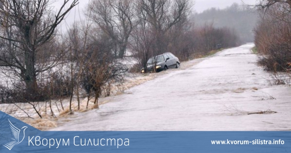 Наводни се участък от пътя Силистра - Шумен