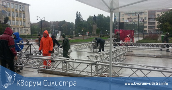 Въпреки лошото време предизборният концерт на ГЕРБ в Силистра ще се състои