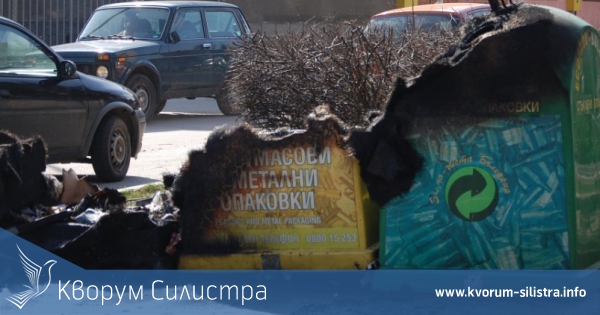 Изгоряха два пластмасови контейнери за смет в областта