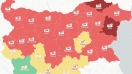 Само Силистра и Варна светят в тъмночервено на българската ковид карта